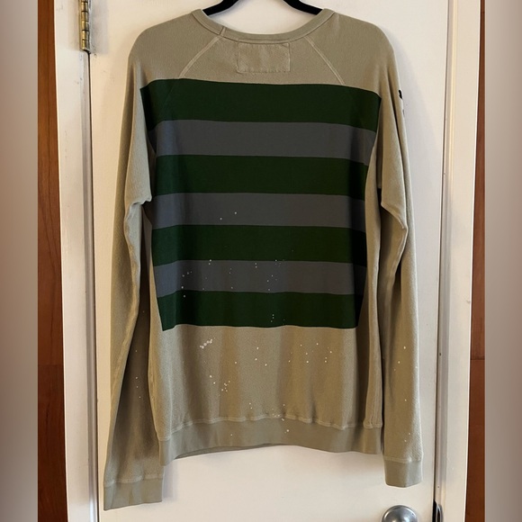 freecity Tops - Free City Artists Wanted Tan Bleached Sweatshirt Hockney Strike Raglan